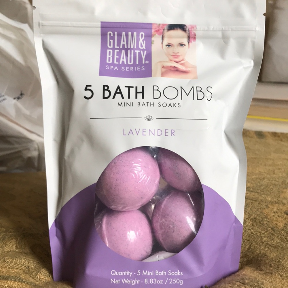 Lavender bath bombs